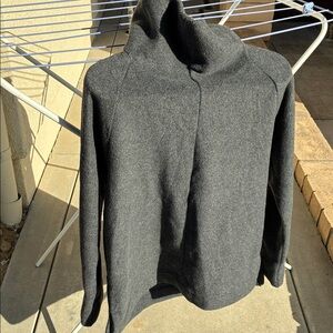 *Rare* CCP Crazy Character Print mock neck fleece outerwear